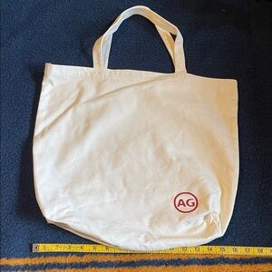 AG cream Canvas Tote Bag